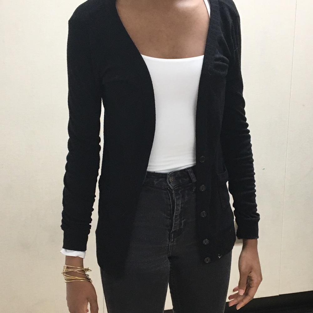 Black Cardigan with Buttons Delia’s